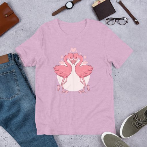 #flamingoes | Short-Sleeve T-Shirt | Valentine's Day Collection 10